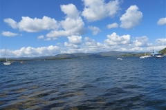 Bantry bay with oil tug boat in View